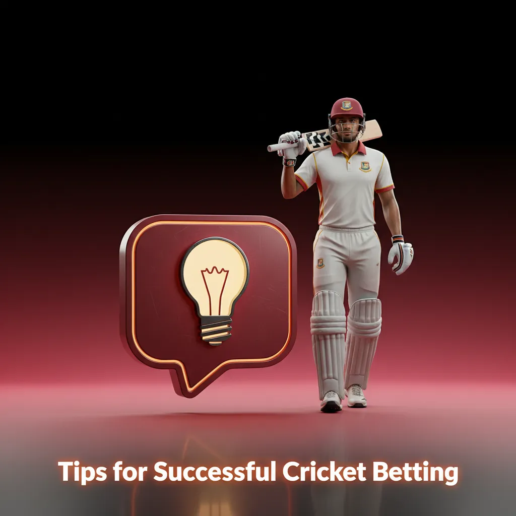 Infographic: cricket betting tips—form, pitch & weather, toss, markets, bankroll, stats, live odds, cash out, alerts.