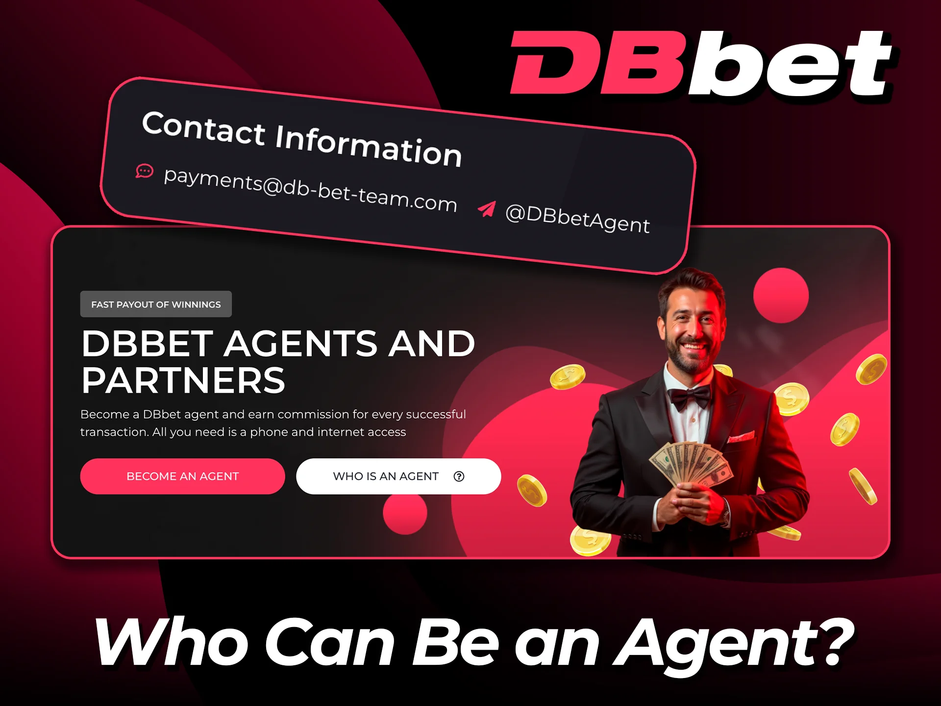Learn who can become a DBbet agent and join the growing partner network today.