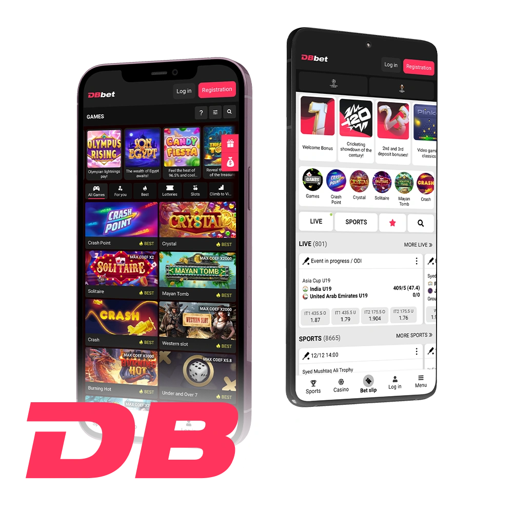 Install DBbet app and enjoy smooth casino gaming.