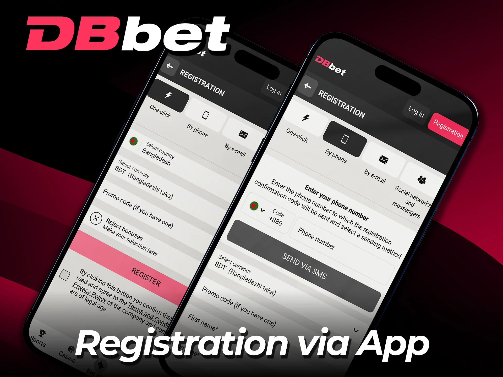 Follow the DBbet app registration guide and join in minutes.